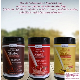 Shake Emagrecedor Pleno Colágeno Fit Mix de Vitaminas e Minerais - 300grs Alquimia (2)