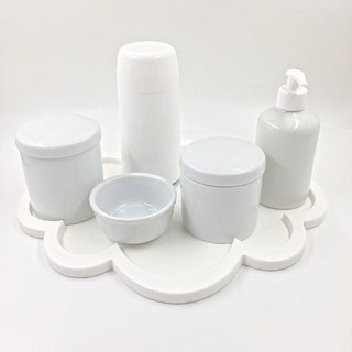 Kit Higiene Bebê Porcelana Nuvem Clean 250ml 6 Peças