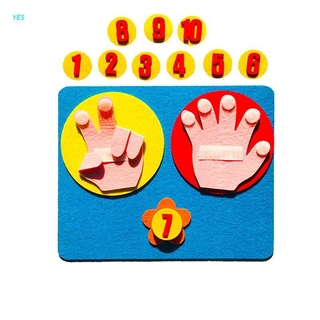 Brinquedo Educacional Infantil Jogo De Números De Dedo Matemática Matemática 1-10 Para Contagem De Dedo