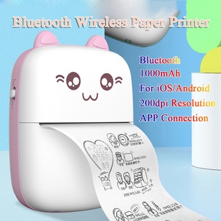 Mini Impressora Térmica Portátil Dos Desenhos Animados Bolso Da Foto Impressora De Impressão Sem Fio Bluetooth Para Android Ios (1)