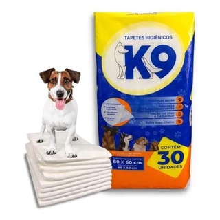 Tapete Higiênico para cães com 30 unidades 80 x 60 cm K9