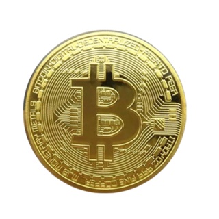 Bitcoin moeda cor ouro comemorativa criptomoeda colecionável
