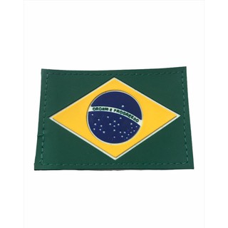 Patch Emborrachado Bandeira do Brasil Colorida