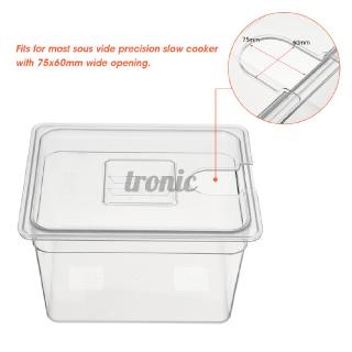 Sous Vide Container Steak Machine Container with Lid Water Tank Bath for Circulator Sous Vide Culinary Immersion Slow (3)
