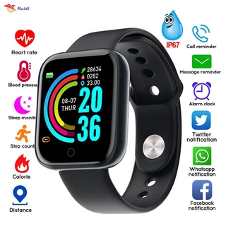 Smartwatch Y68 com Bluetooth e a prova d'água IP67 Bluetooth Esportio com Monitor de Batimentos Cardíacos smart watch (1)