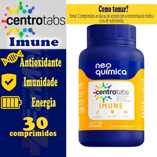 Centrotabs Imune - Imunidade Energia Ação Antioxidante Vitamina C, E, Selênio e Zinco 30 cápsulas