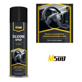 Silicone Automotivo Spray 300 Ml - M500 Finalizador / Renova e recondiciona plásticos, borrachas e vinil