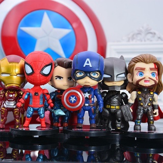 7 Unidades / Lotes Infinito Guerra Superhero Avengers Spiderman Homem De Ferro Capitão América Spiderman Hulk Figuras De Ação Brinquedos