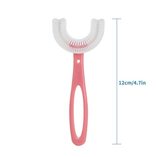 Escova De Dentes Infantil De Silicone Com Cabo Para Cuidado Oral 2-12 (7)