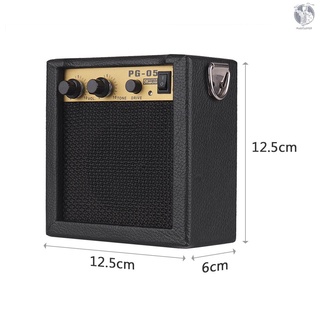 Mini Amplificador De Madeira Da Guitarra Amplificador Amp Speaker 5 W Com Entrada De 6.35mm 3.5mm Fone De Ouvido Ou (4)