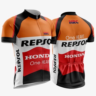 Camisa Mtb Repsol 05 Laranja Ciclismo Camiseta Para Ciclista com Proteção UV/UVB/UVA 50+ oferta