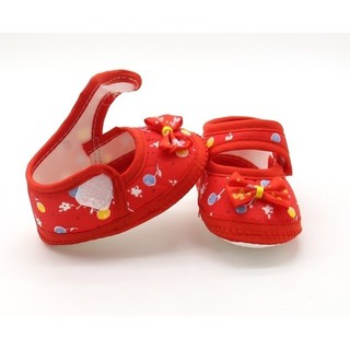 Sapato Infantil Feminino De Algodão Com Laço E Sola Flexível (8)