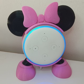 Suporte para Alexa Echo Dot 3 Minie Rosa (1)