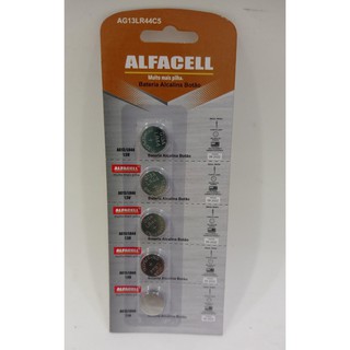 Bateria Alcalina Botão Alfacell AG13/LR44