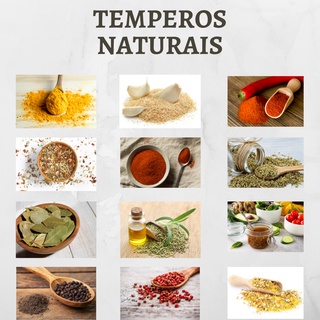 Temperos Naturais - Especiarias - Tempero - Condimentos