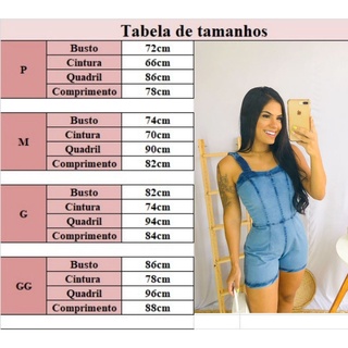 Macaquinho Jeans Feminino Com Lycra Claro (5)
