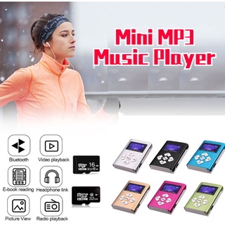Mini MP3 Leitor de Música USB Hifi Suporte de Tela LCD Micro SD 16/32GB/Recarregável Primavera de Esportes