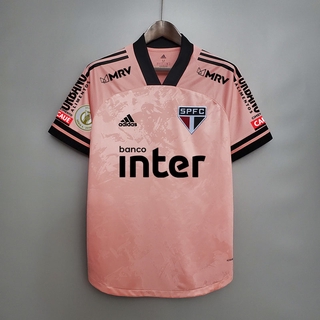2020 2021 Rosa Futebol Camisa Patrocinios SP Personalizada Nome Numero (2)