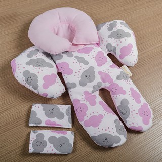 Almofada Protetora Para Bebe Conforto Gota Rosa (2)