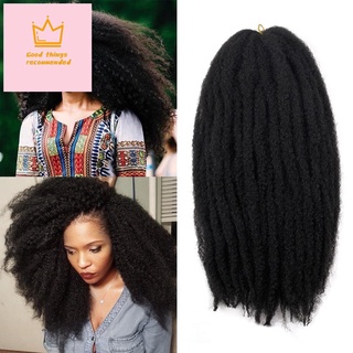 18inch Marley Braids Hair Curly Afro Synthetic Braiding Hair Extension
