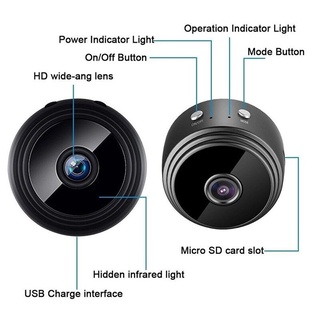 Mini Câmera IP Gravadors A9 espia Sem Fio WiFi HD 1080 P secreta Monitor De Rede De Segurança Cam A9 WHIT (8)