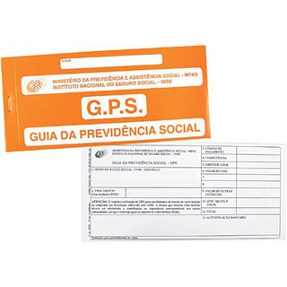 CARNÊ INSS: GUIA DA PREVIDÊNCIA SOCIAL COM 10 UNIDADES - TAMOIO