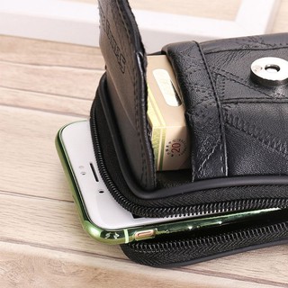 Vintage Leather Waist Bag Belt Loop Holster Carry Phone Pouch Wallet Case (7)