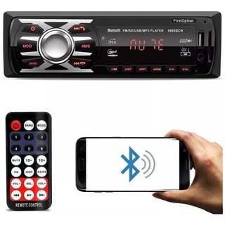 Mp3 Player Som Carro Usb Aux Cartão Sd Rádio Fm Bluetooth