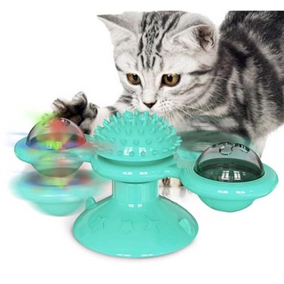Brinquedo P/ Gato Bolinha Pisca Giratório Interativo Catnip Cores Sortidas