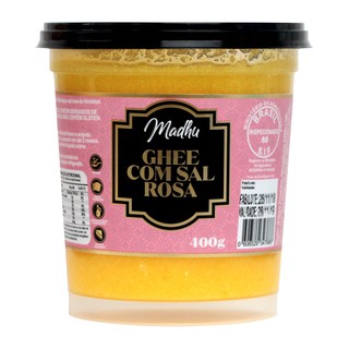 Manteiga Ghee com Sal do Himalaia 400g Zero Lactose - Madhu