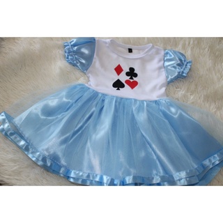 Vestido Mesversário Alice no País das Maravilhas - Fantasia - Bebê