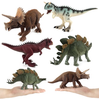 CR-Brinquedo De Plástico De Cimento/Stegosaurus/Carnotaurus/Dinossauro Para Decoração