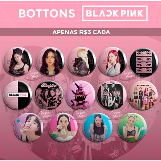 Bottons BlackPink - Jennie - Jisoo - Lisa - Rosé - Kpop