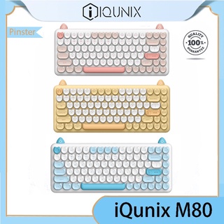 IQUNIX Cat Mechanical Keyboard M80 Wireless Bluetooth iPad Note Office Cute Girl Adaptation Mac (1)