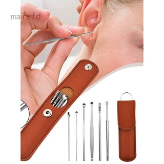6Pcs/set Innovative Spring Ear Wax Cleaner Tool Set Ear Care Cleaner Spoon