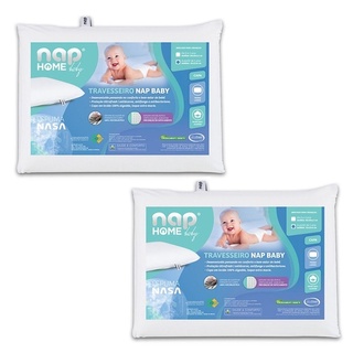 Kit 2 Nap Travesseiro Nap Baby Infantil Hipoalergenico Espuma Nasa A Partir de 1 Ano TRINB01