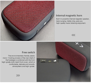 Mini Speaker Caixa de Som/Reprodutor MP3/Rádio FM G2 sem Fio / Bluetooth / Portátil com Subwoofer meloso (4)