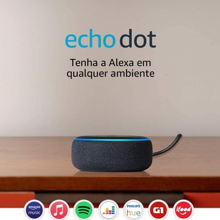 Alexa Echo Dot Amazon 3° Geração Português Original Lacrada Assistente Virtual (2)