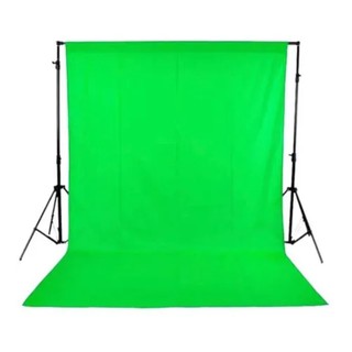 Tecido fundo verde Chroma Key Fundo infinito You tuber Verde Gravação 1m X 1,80m para edição de foto e videos Com Acabamento overloque