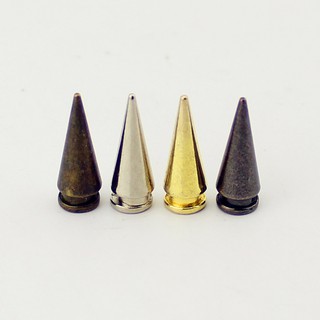 20pcs 7*19mm prata bala rebites para studs de couro e picos para roupas tachas para ropa remaches para cuero