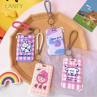 LANFY Cartoon Cute Animal Prints School Student Bag Pendant Korean style Credit Card Holder Bus Card Holder (1)
