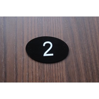 Placa com números Apartamento em acrilico 7 cm (1)