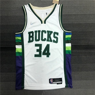 Antetokounmpo #34 Camisa De Basquetebol NBA Milwaukee Bucks 2022