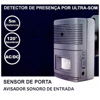 Detector Presença Anunciador Ultra Som Sonoro SD-300D (1)