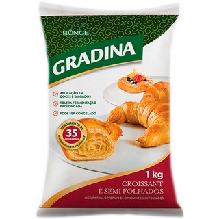 Mistura Para Croissant e Semi Folhados Gradina 1kg