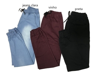 Kit 3 Calças Jeans Camuflada Masc Jogger Com Punho Elastico (5)