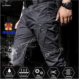 calça tática tatica masculina IX9/IX7/S-3XL à prova d'água de secagem rápida com vários bolsos militares para caminhadas ao ar livre calças de trabalho militar