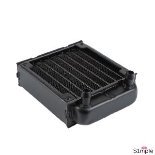 1Pc 80mm Water cooling row mini Straight mouth Aluminum Computer Radiator Water Cooling Cooler Fans for CPU 【SM】