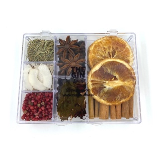 Kit Gin&Tônica com 7 tipos de Especiarias em uma Linda Caixa de Acrílico