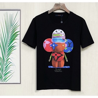 L0Uis Vu1Tt 2021 Camiseta Masculina Manga Curta Gola Redonda Com Estampa Grafite Para Verão